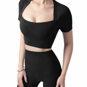 schwarzes Sportjackett mit Jeans