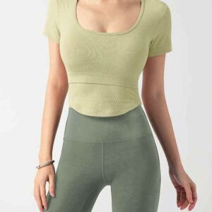 Racerback-Sport-BH mit hohem Halt