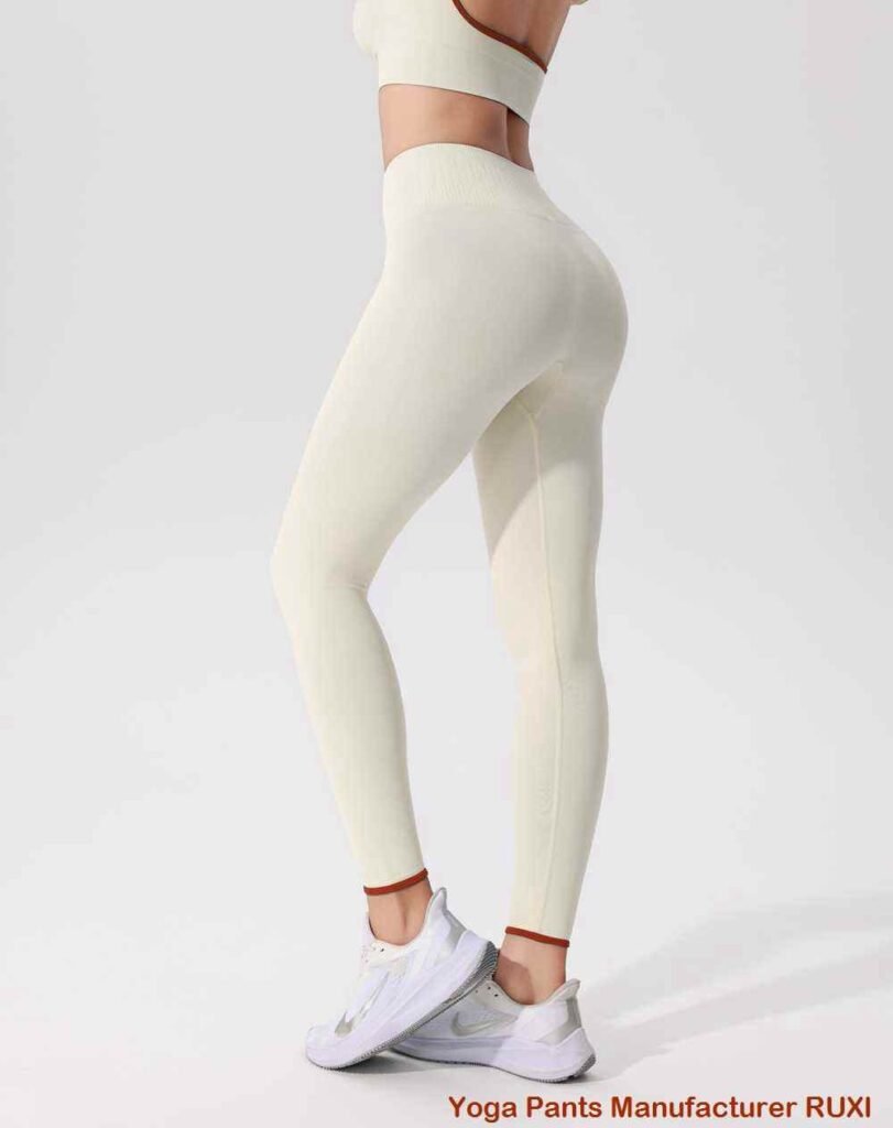 weiße Bootcut-Leggings RUXI lb761