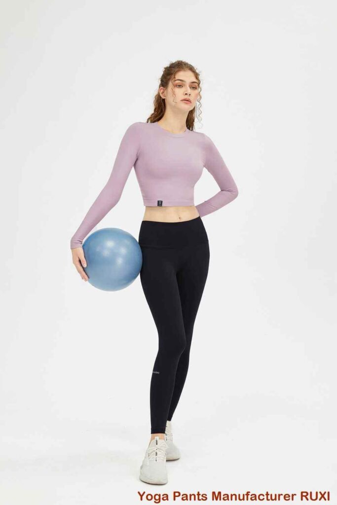 Radlerhose mit hoher Taille RUXI